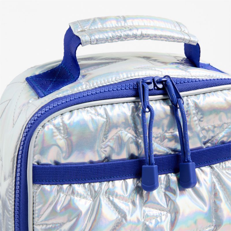 Silver Metallic Star Standard Soft Insulated Kids Lunch Box - image 5 of 8