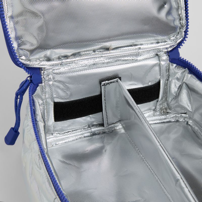 Silver Metallic Star Standard Soft Insulated Kids Lunch Box - image 6 of 8