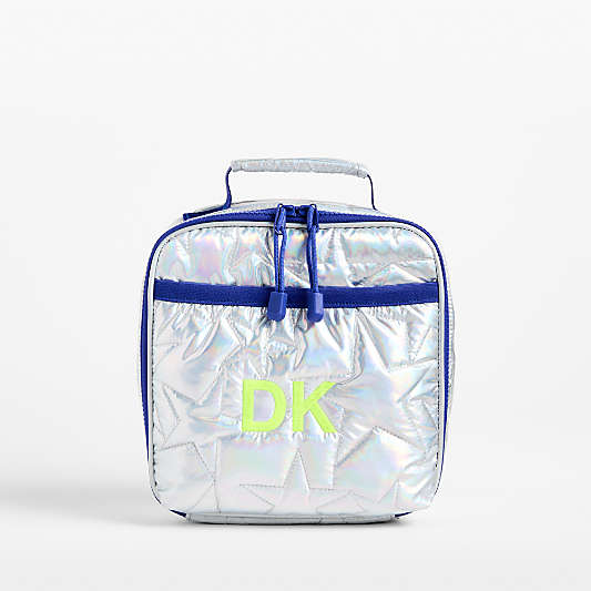 Silver Metallic Star Standard Soft Insulated Kids Lunch Box