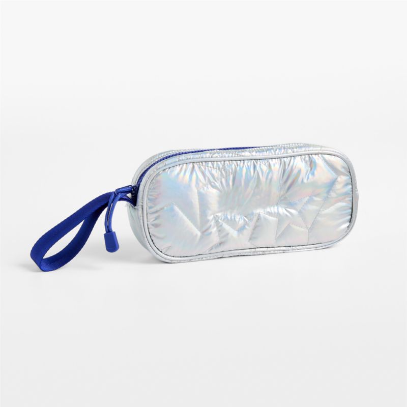 Silver Metallic Star Soft Kids Pencil Case - image 3 of 5