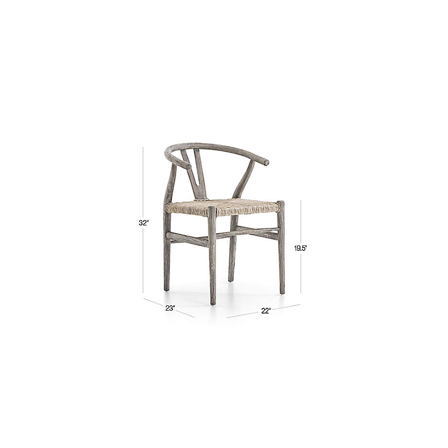 Crate and barrel online wishbone chair