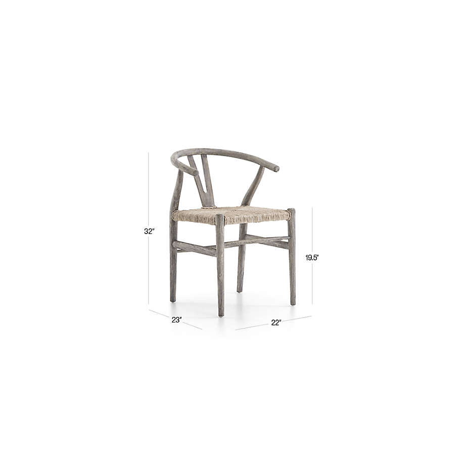 View Crescent Natural Wishbone Dining Chair, Set of 4 - image 2 of 12