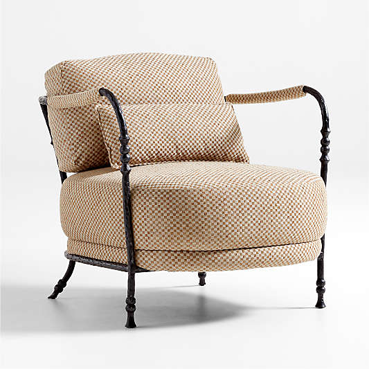 Muirfield Sculptural Metal Accent Chair by Jake Arnold