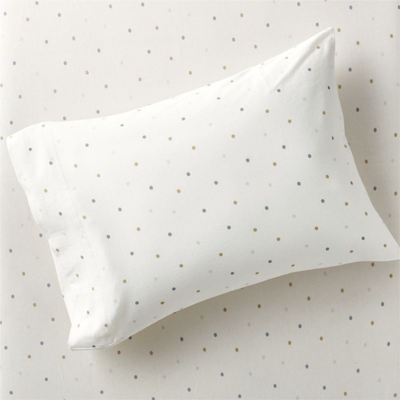 Comfy Tee Cool Multicolor Polka Dot Organic Cotton Jersey Kids Pillowcase