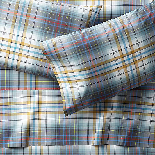 Plaid University Full Sheet Set