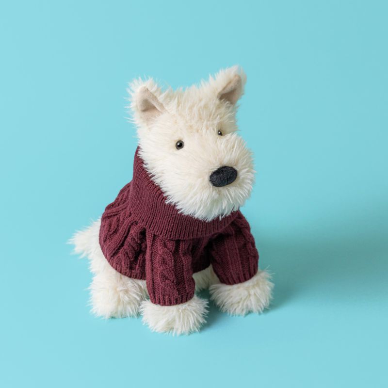 Jellycat Winter Jumper Munro Scottie Dog Kids Stuffed Animal - image 1 of 6