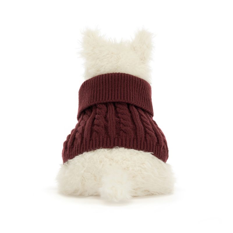 Jellycat Winter Jumper Munro Scottie Dog Kids Stuffed Animal - image 4 of 6
