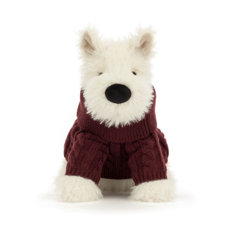 Jellycat Winter Jumper Munro Scottie Dog Kids Stuffed Animal - image 5 of 6