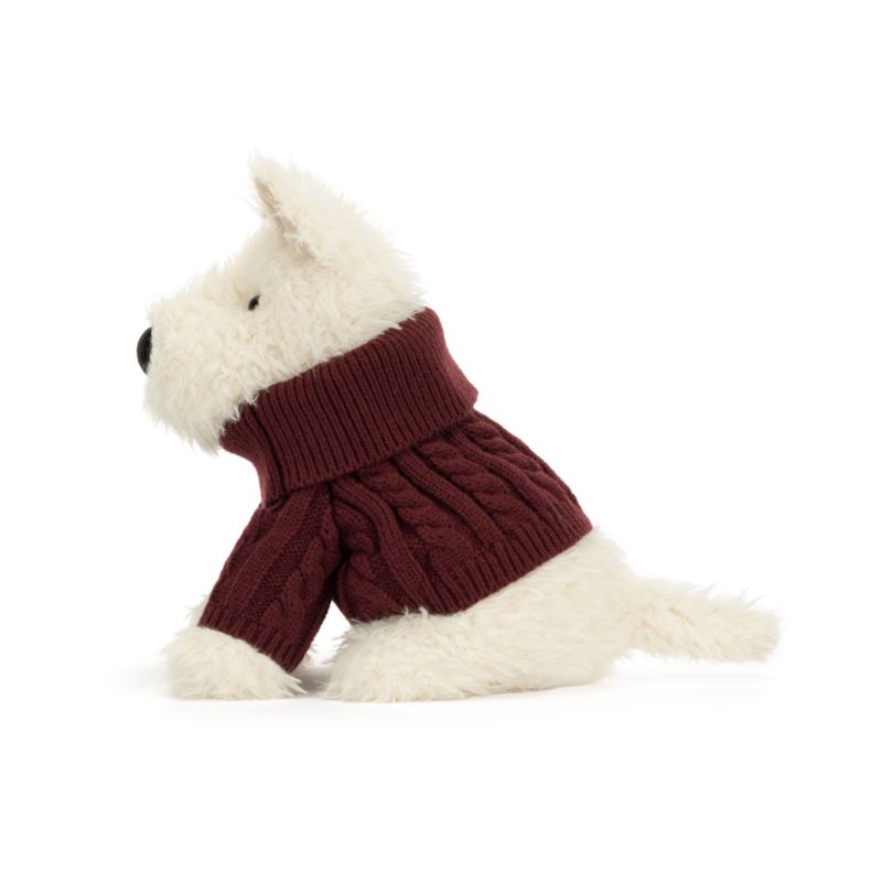 Jellycat Winter Jumper Munro Scottie Dog Kids Stuffed Animal - image 3 of 6