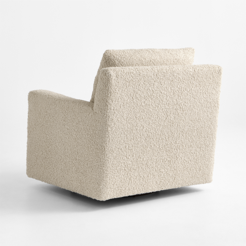 Murray Beige Sherpa Nursery Swivel Glider Chair - image 6 of 10