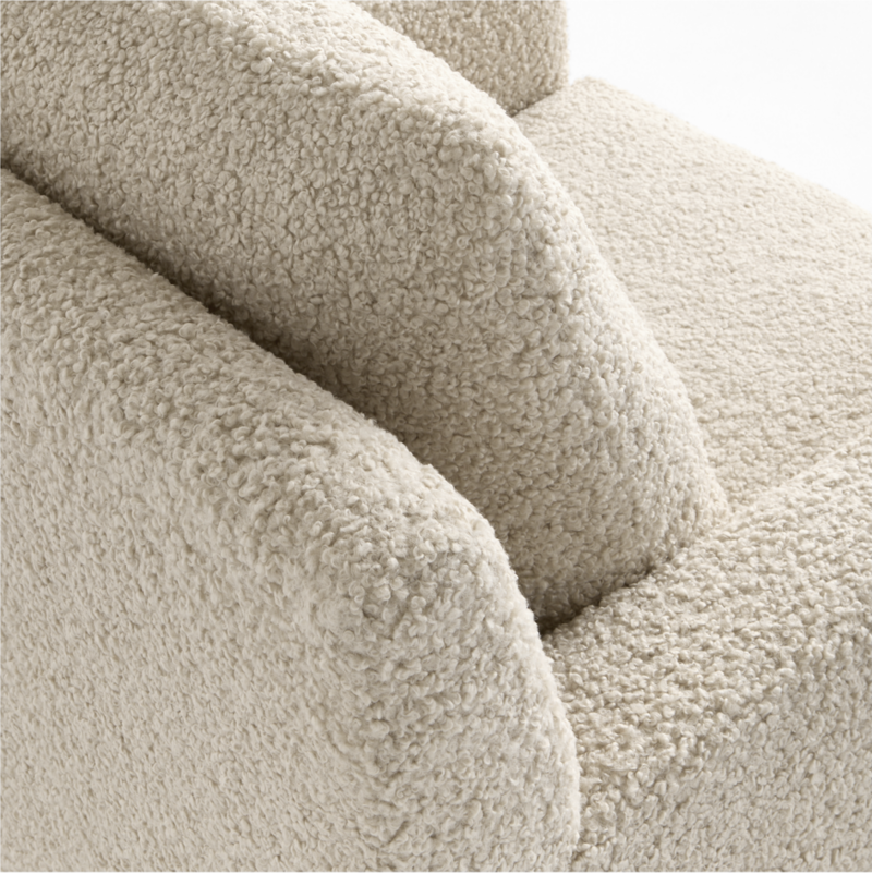 Murray Beige Sherpa Nursery Swivel Glider Chair - image 8 of 10