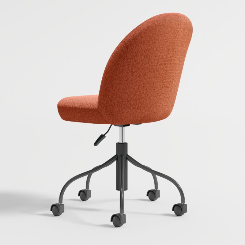 Musetta Upholstered Orange Kids Desk Chair - image 4 of 9