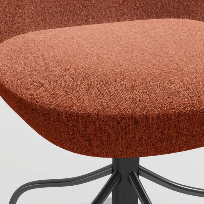 Musetta Upholstered Orange Kids Desk Chair - image 7 of 9