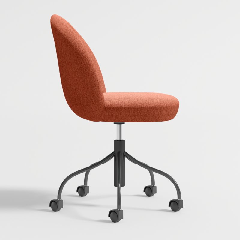 Musetta Upholstered Orange Kids Desk Chair - image 5 of 9