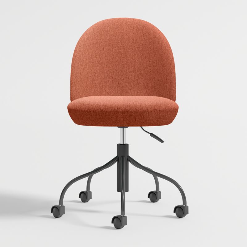 Musetta Upholstered Orange Kids Desk Chair - image 6 of 9