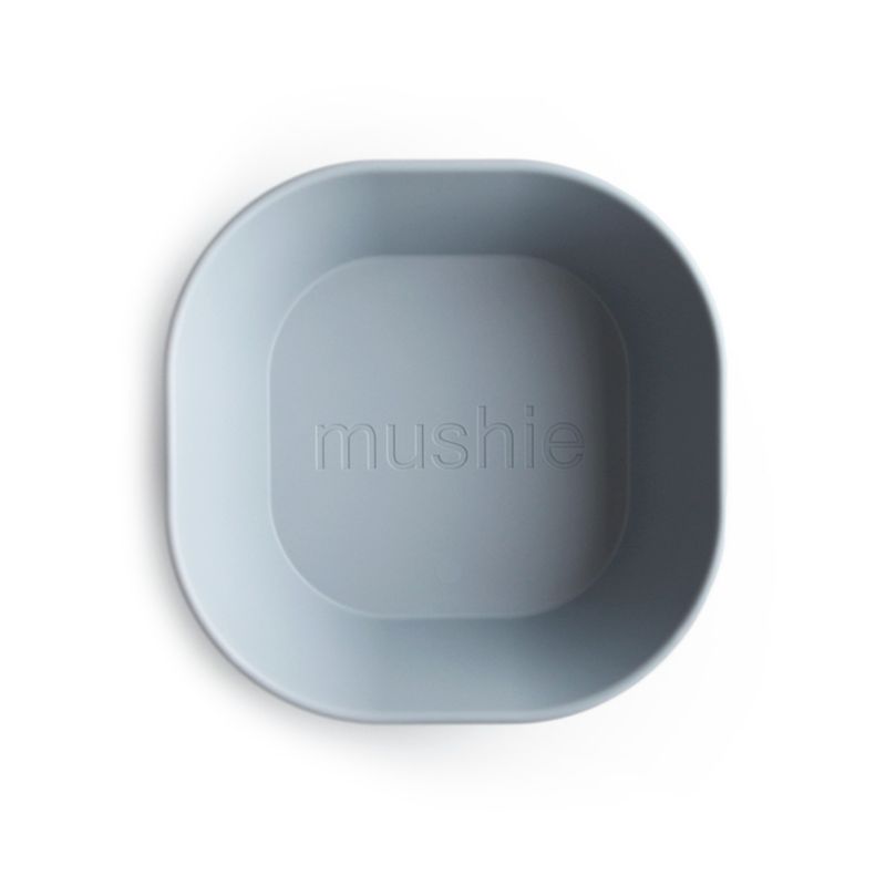 Mushie 2-Pack Cloud Square Plastic Dinner Bowls - image 4 of 5