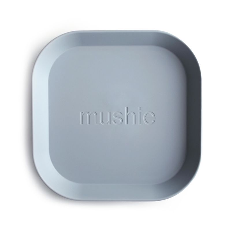 Mushie 2-Pack Cloud Square Plastic Dinner Plates - image 3 of 4