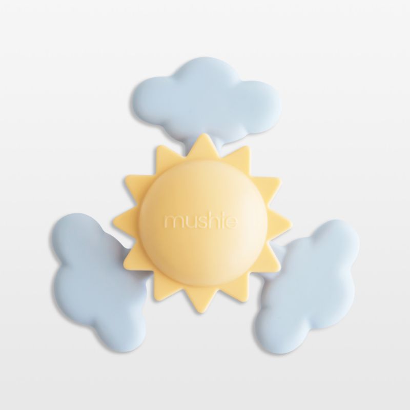 Mushie Yellow Sunshine Baby Suction Spinner Toy - image 0 of 4