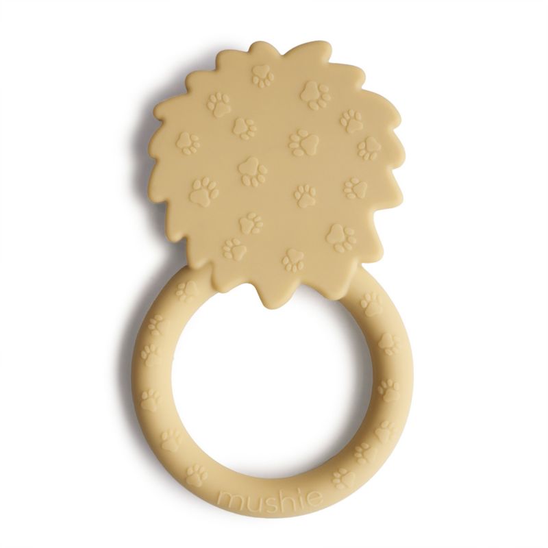 Mushie Yellow Lion Silicone Baby Teether - image 3 of 4