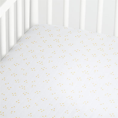 View Organic White Muslin Baby Crib Fitted Sheet details