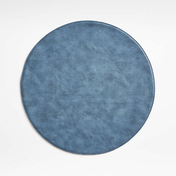 Blue Placemats Crate And Barrel, Navy Blue Round Placemats