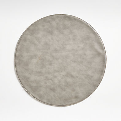 View Maxwell Round Grey Easy-Clean Placemat details