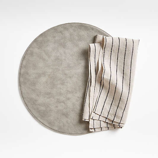 Suits Linen Cloth Dinner Napkins, Set of 4