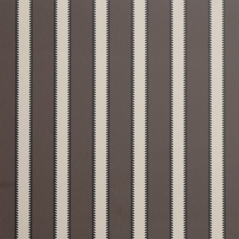 Mayfair Deep Brown Tailored Stripe Wallpaper - image 1 of 2