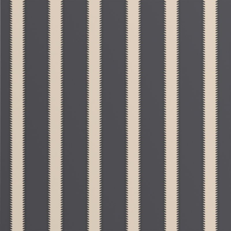 Mayfair Midnight Navy Tailored Stripe Wallpaper - image 1 of 2