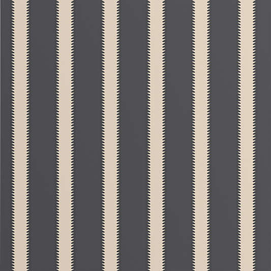 Mayfair Midnight Navy Tailored Stripe Wallpaper