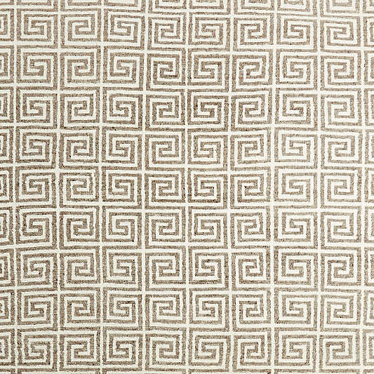 Mykonos Wool-Blend Hand-Knotted Taupe Brown Area Rug