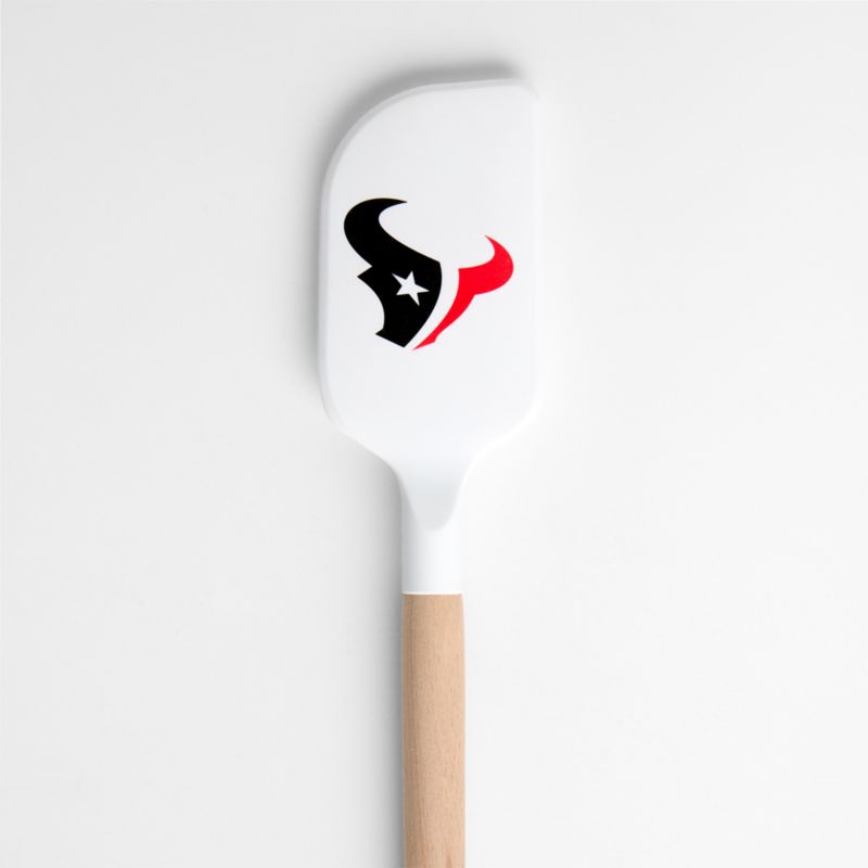 NFL Houston Texans White Silicone and Wood Scraper Spatula - image 1 of 2
