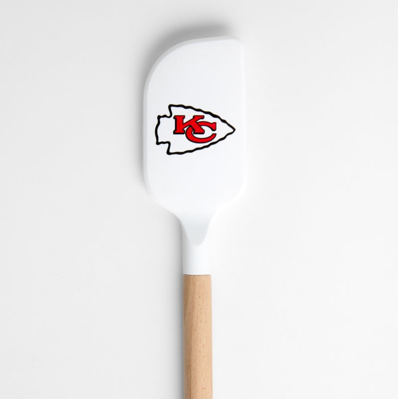 NFL Kansas City Chiefs  White Silicone and Wood Scraper Spatula - image 1 of 2