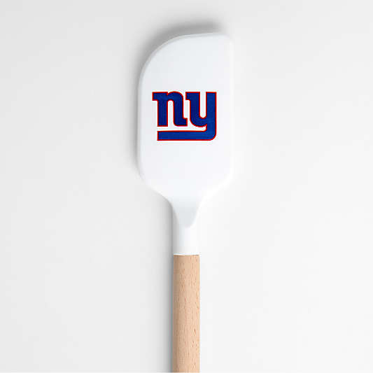NFL New York Giants White Silicone and Wood Scraper Spatula