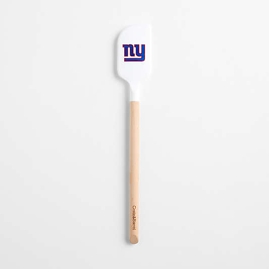 NFL New York Giants White Silicone and Wood Scraper Spatula