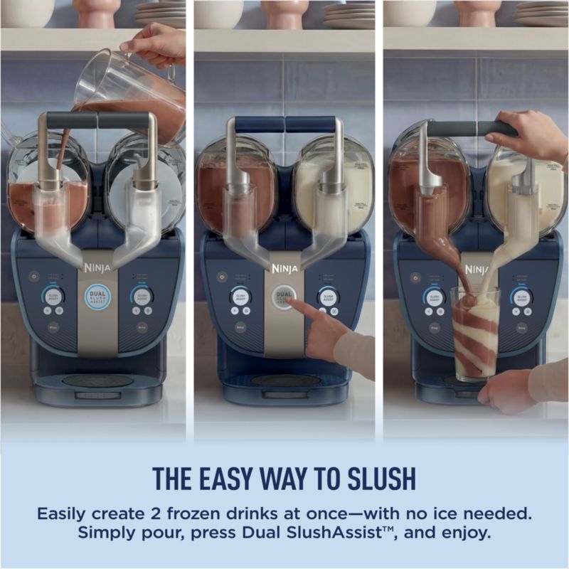 Ninja™ SLUSHi Twist™ Professional Frozen Drink Maker in Navy - image 8 of 11