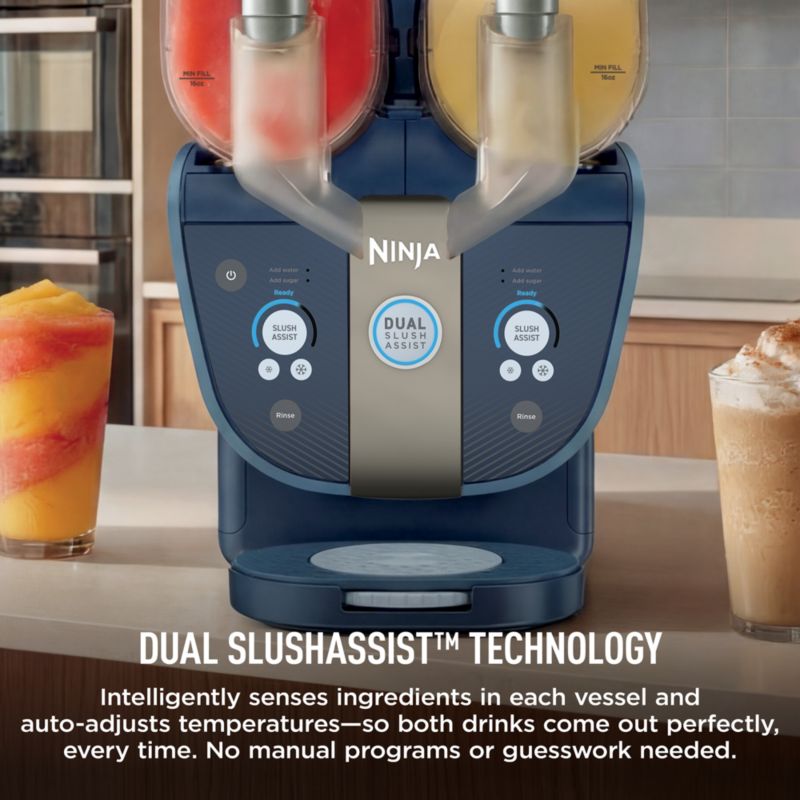 Ninja™ SLUSHi Twist™ Professional Frozen Drink Maker in Navy - image 3 of 11