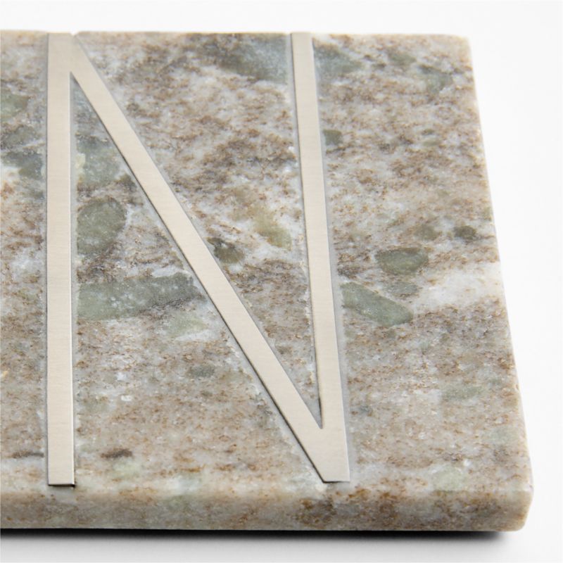Tuscan Kitchen Marble "N" Monogram Coasters, Set of 4 - image 2 of 4