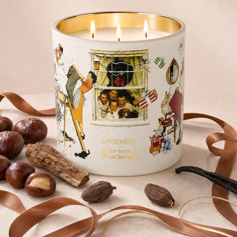 Apotheke x Norman Rockwell Cardamon Chestnut 3-Wick Scented Candle - image 1 of 4