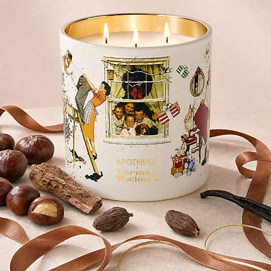 Apotheke x Norman Rockwell Cardamon Chestnut 3-Wick Scented Candle
