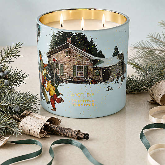 Apotheke x Norman Rockwell Juniper Birch 3-Wick Scented Candle