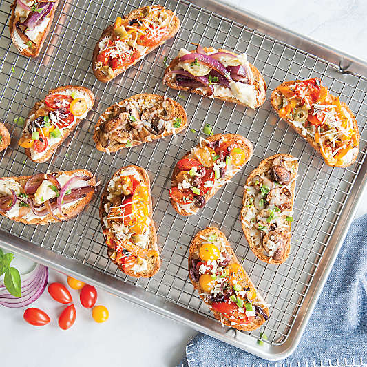 Nordic Ware Naturals Big Sheet Pan with Oven Safe Grid Cooling Rack, 15x21"