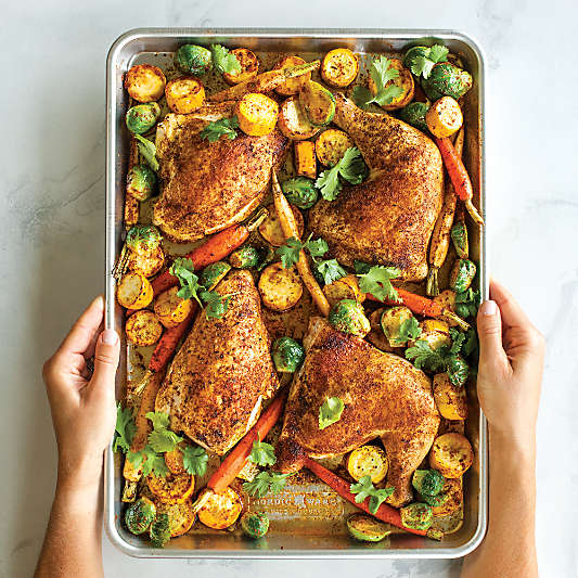Nordic Ware Naturals Half Sheet Baking Sheet Pan, Set of 2 13x18"