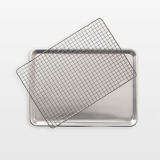 Nordic Ware Naturals Half Sheet Pan with Oven-Safe Nonstick Grid, 13x18"