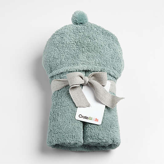 Nachi Organic Blue Hooded Baby Towel