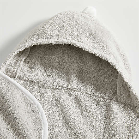 Nachi Organic Grey Hooded Baby Towel