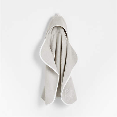 Nachi Organic Grey Hooded Baby Towel