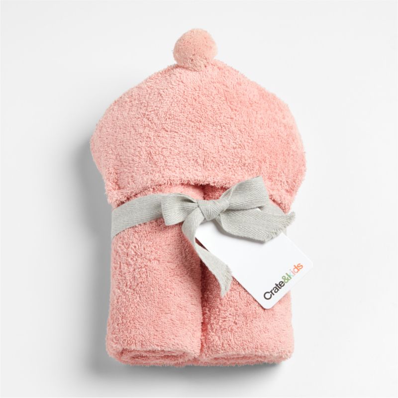 Nachi Organic Pink Hooded Baby Towel - image 1 of 8