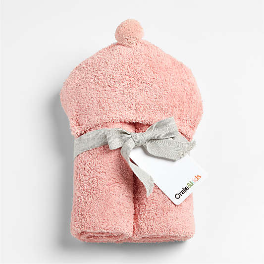 Nachi Organic Pink Hooded Baby Towel