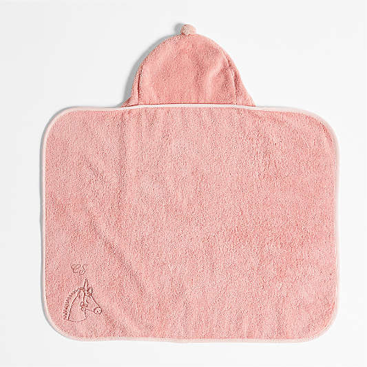 Nachi 100% Organic Cotton Pink Hooded Baby Towel